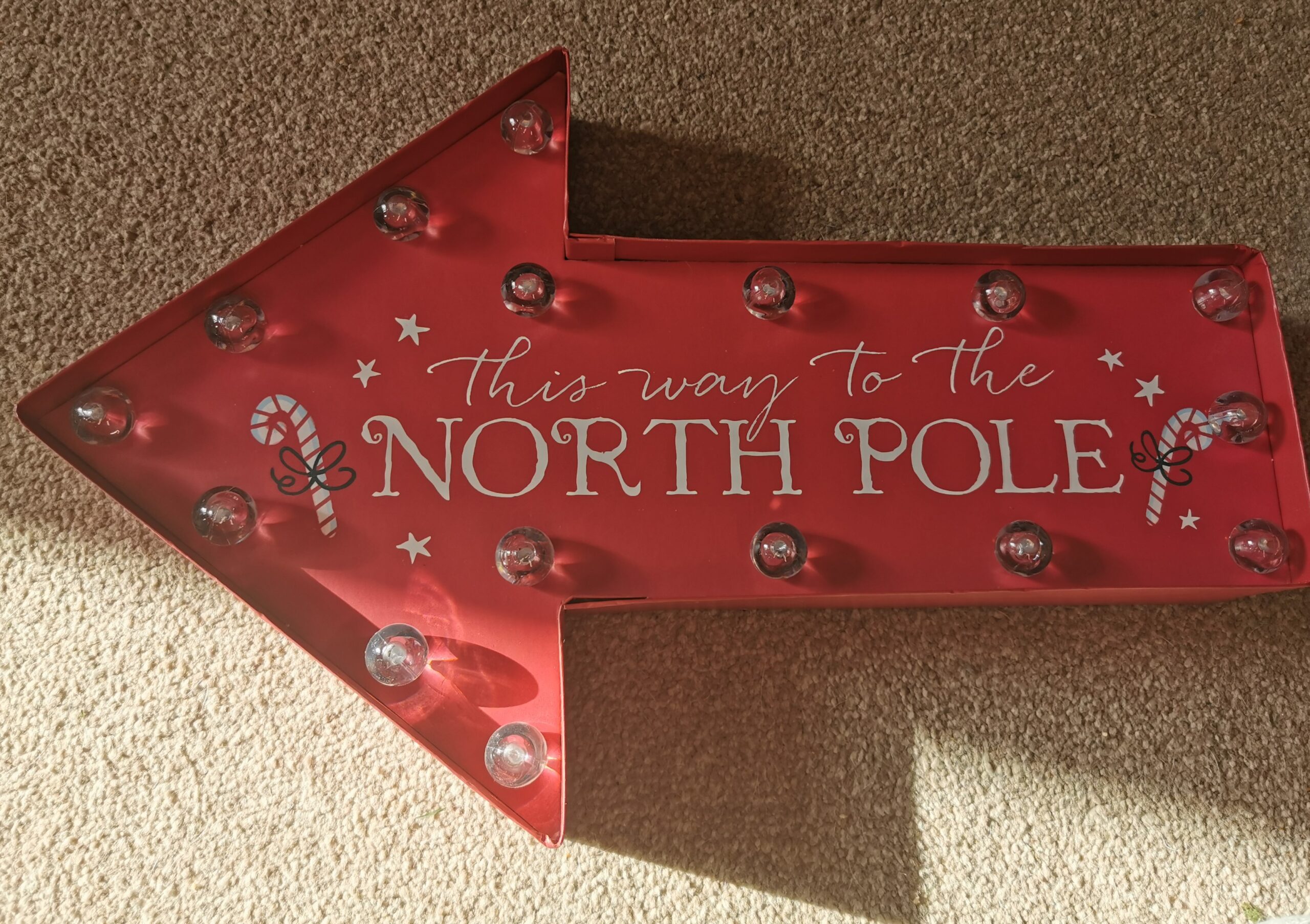 Christmas Shop Holt North Pole arrow