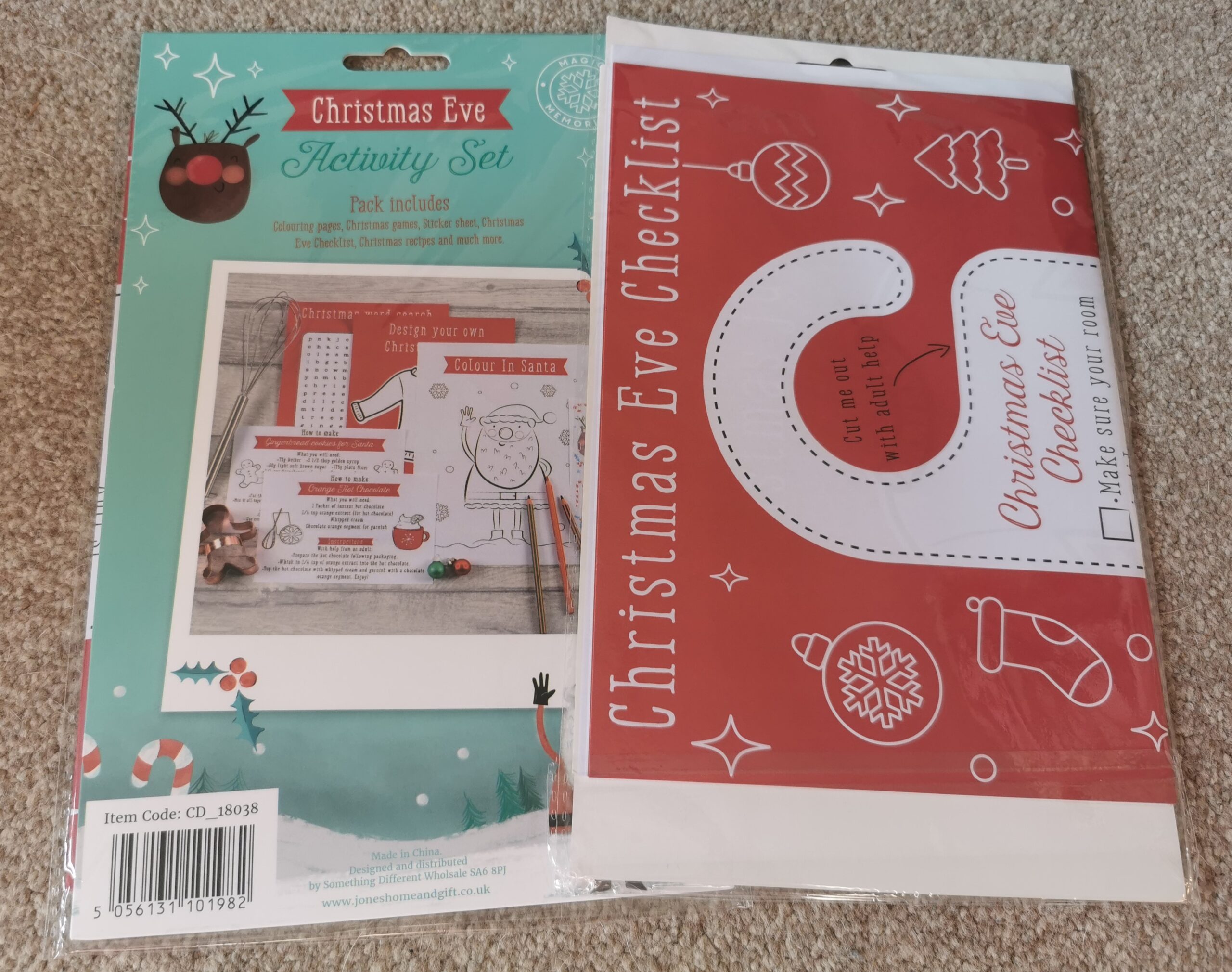 Christmas Shop Holt Kid's Christmas Eve activity pack